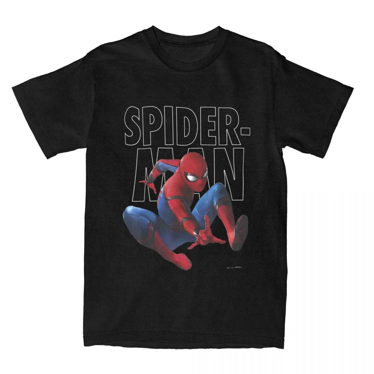 Men Women Superhero Spider Man Shirt Merch 100% Cotton T-shirt Clothing Novelty Tee Shirt Summer