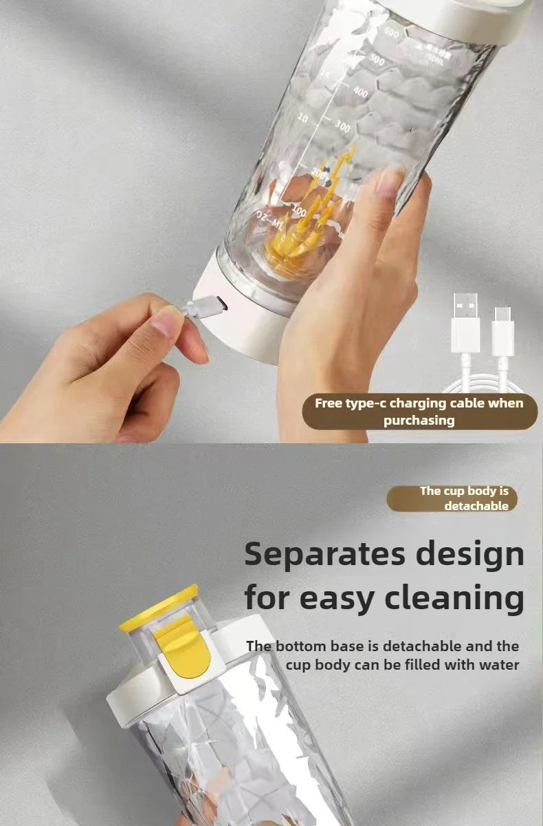 New Women Men Self-Stirring Shaker Cup Bottles Gym Sports Protein Shakes Mixing Cups Outdoor Drinkware Automatic Stirring Cup