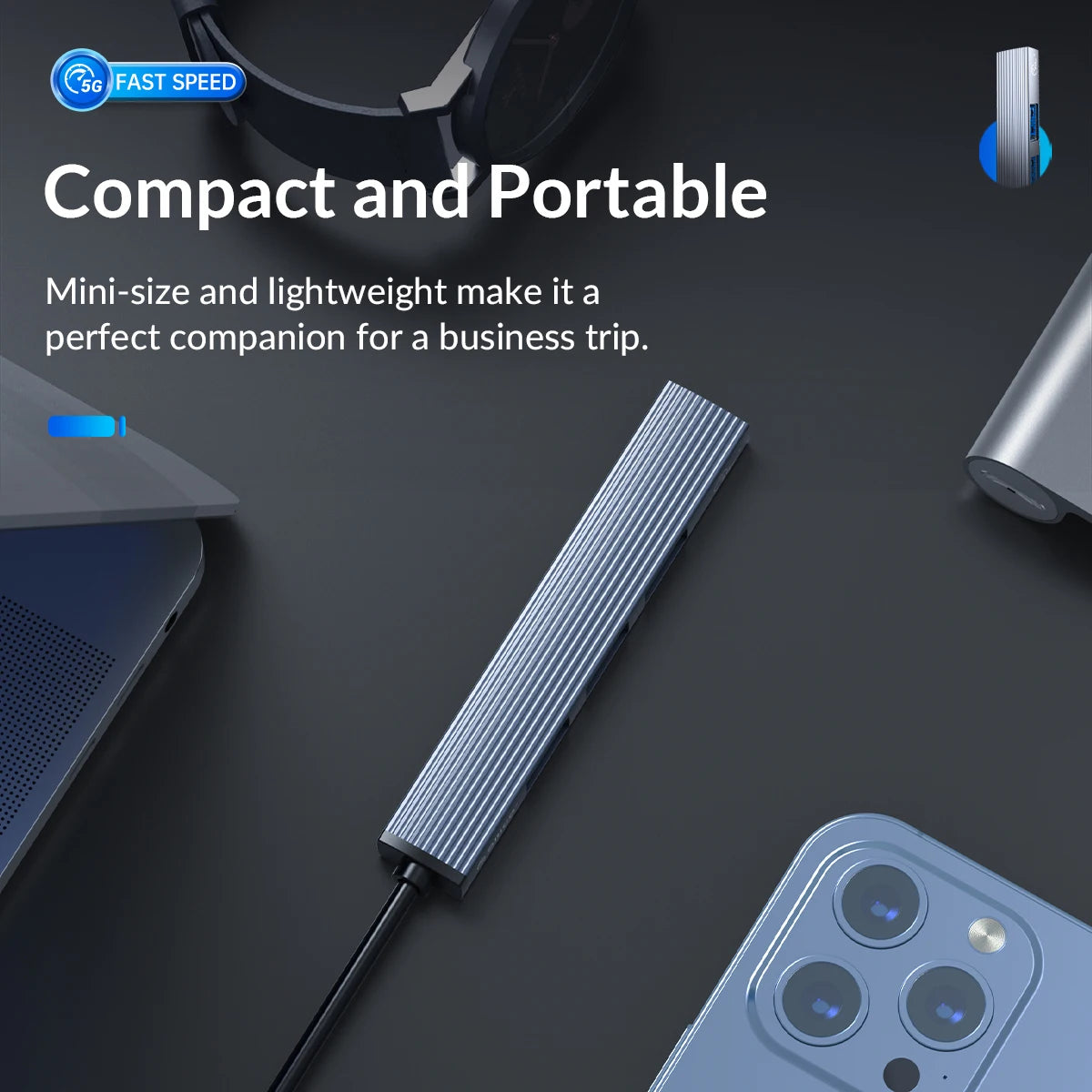 ORICO USB C To Usb Adapter USB 3.0 Splitter 3-port HUB Hub Docking Station Converter Otg Adapter Computer Accessories USB HUB