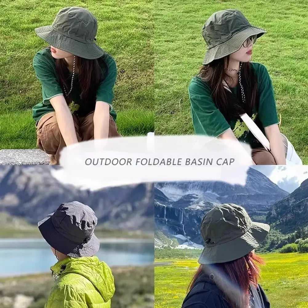Waterproof Fisherman Hat Women Summer Sun Anti-UV Protection Camping Hiking Mountaineering Caps Men's Panama Bucket Outdoor Hat