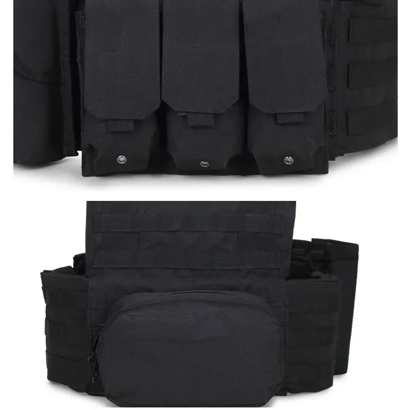 6094 Military Tactical Vest Body Armor Combat Army CS Gear Hunting Plate Carrier Airsoft Accessories Wargame Pouch Molle Vest