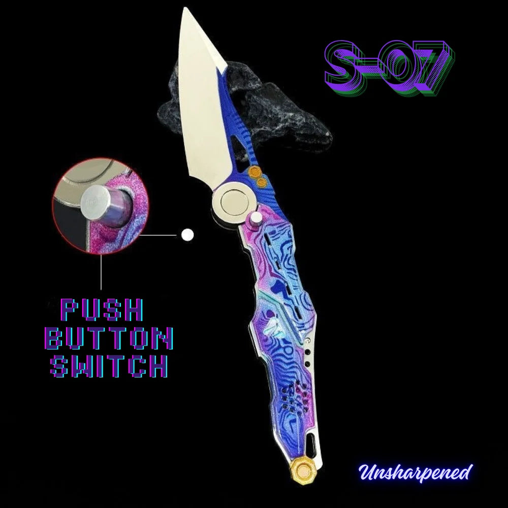 Tactical style decorative knife model, gift for boys, safe collection and stress relief, safe and unsharpened