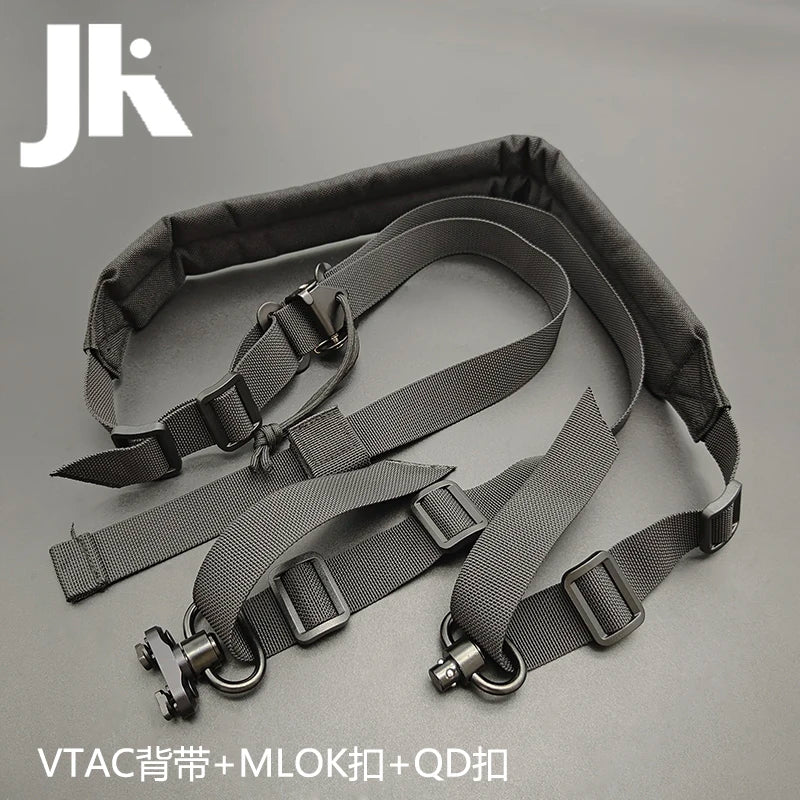 Tactical VTAC Rifle 2 Dot Quick Adjustable Shoulder Strap Outdoors Hunting Equipment With MLOK Mount Button Sling Set