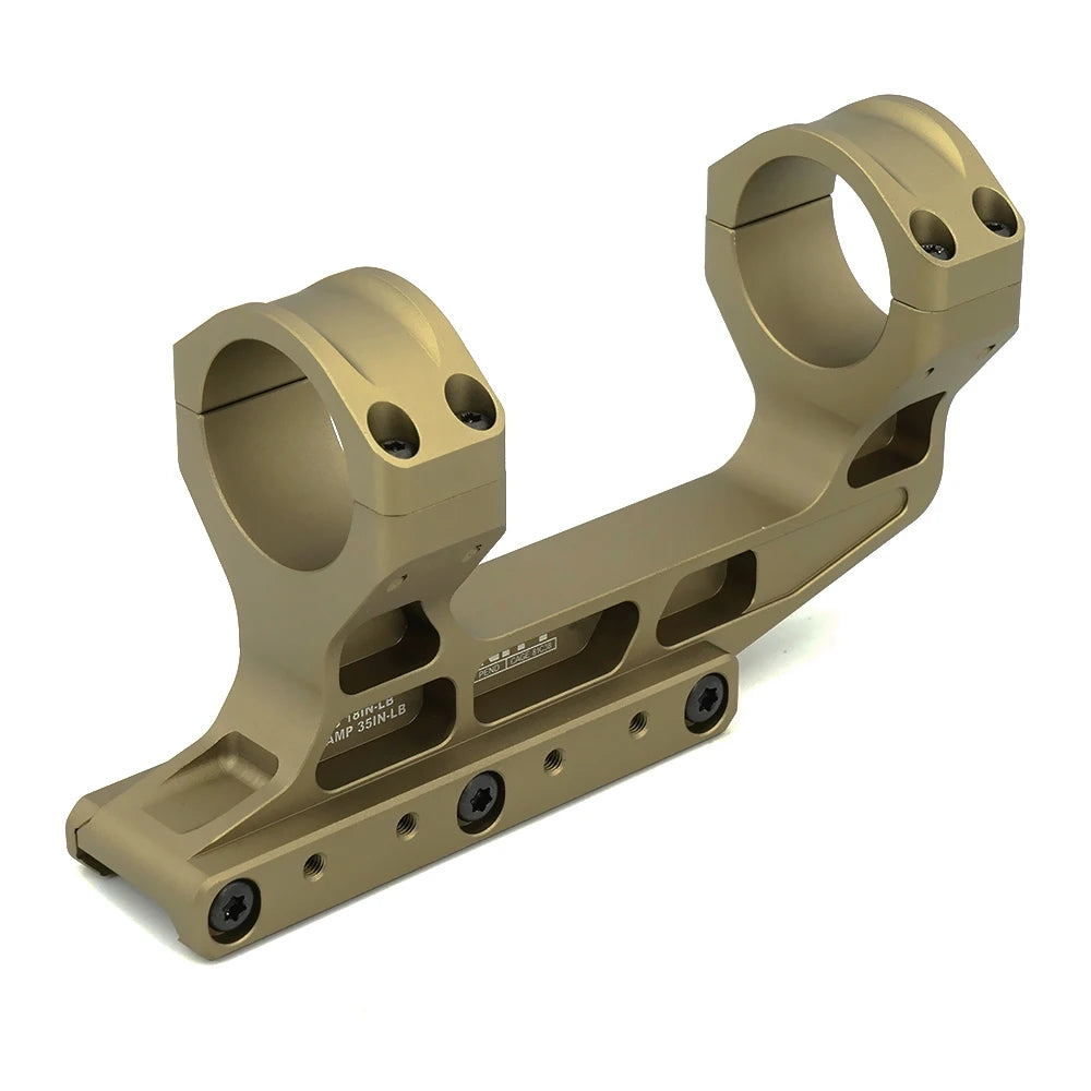 Tactical Fast  LPVO Scope Mount 30mm Tube With Offset Mount Plate For Red Dot Sight ,FDE And Black Color