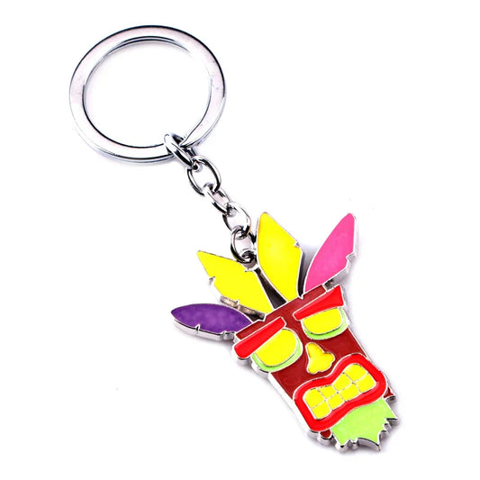 Crash Bandicoot Enamel Keychain for Men Women Cartoon Animal Metal Key Ring Holder Fans Car Bag Decor Jewelry Accessories Gift