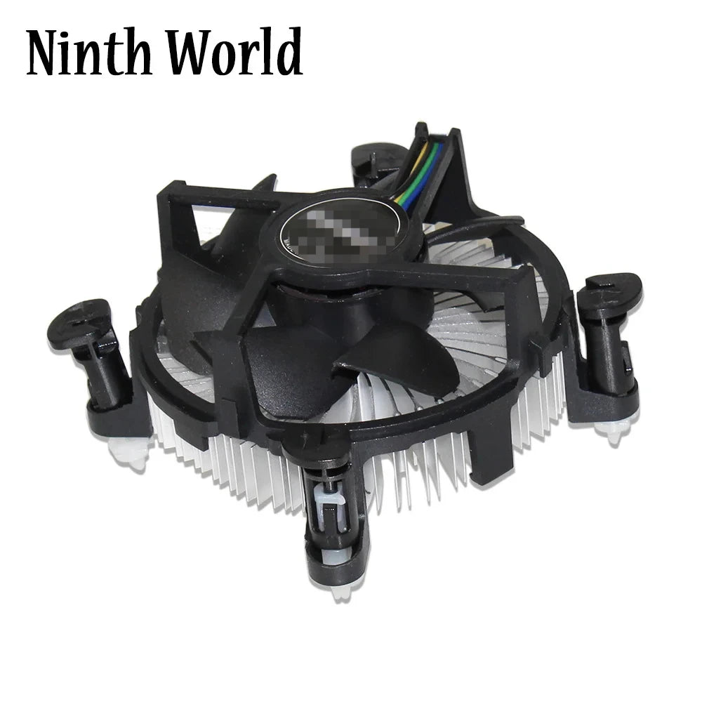CPU Cooler Aluminum With 3.5-Inch Fan, 4-Pin Connector For Office PC Computer Intel Core I3/i5/i7 Socket 1150/1155/1156