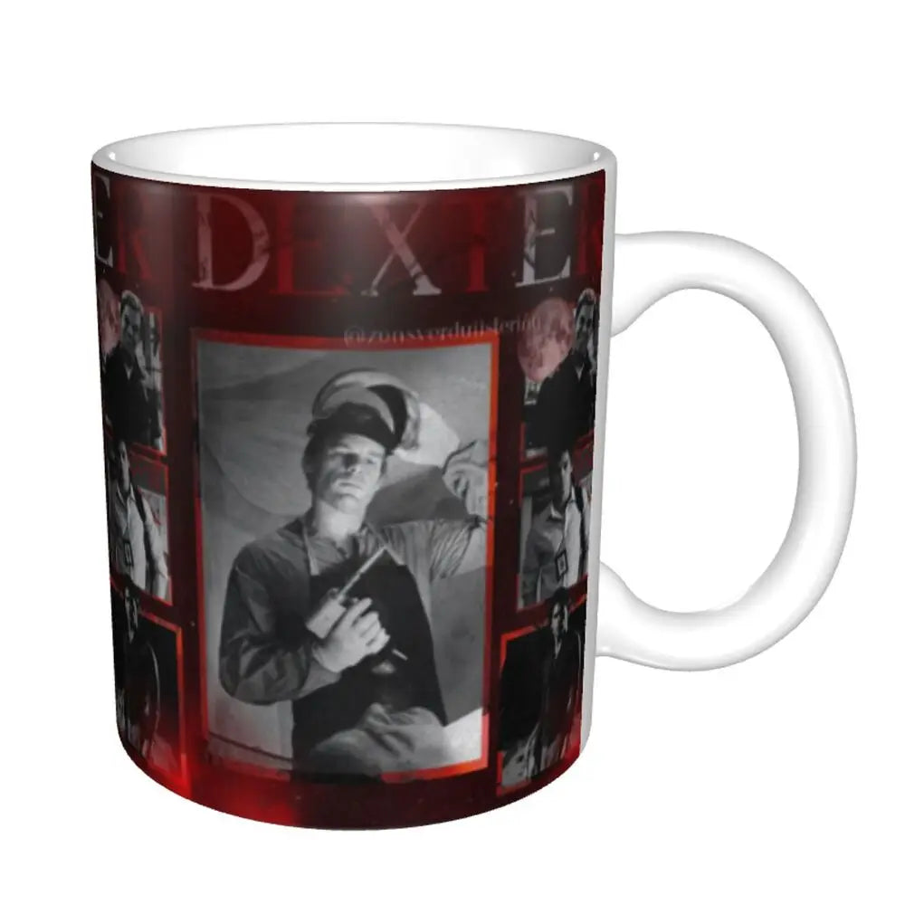 Customized Dexter Morgan Mugs DIY Movie Ceramic Milk Tea Coffee Cup