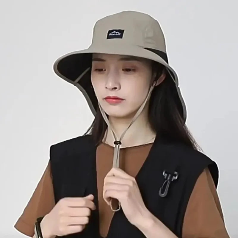 Hot sale! Unisex autumn fisherman's hat Waterproof & Quick-drying W/neck-protecting anti-UV for Fishing Hiking Camping Outdoor