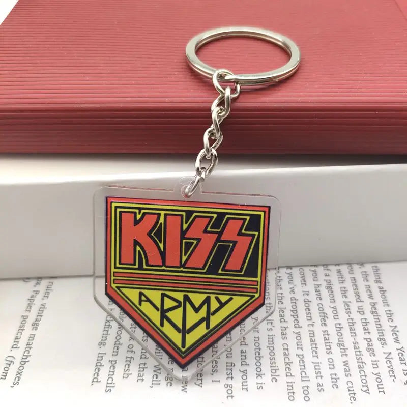 Pop Rock Band Keychain Classic Music Acrylic Keychain Fans Friends Women Men Car Pendant Accessories Gift