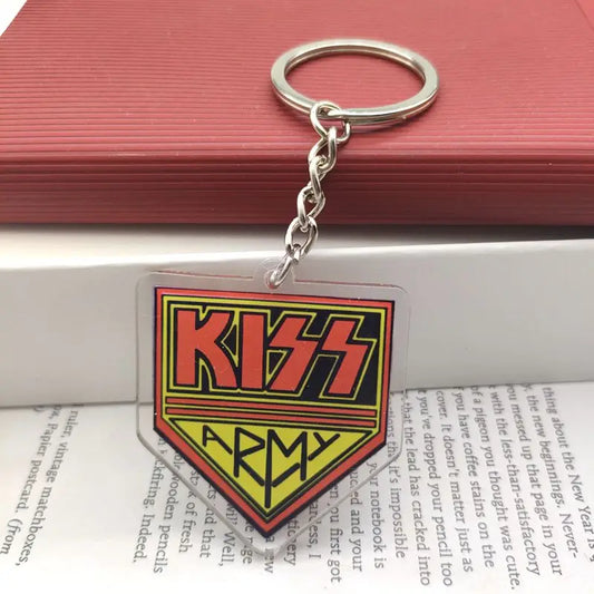 Pop Rock Band Keychain Classic Music Acrylic Keychain Fans Friends Women Men Car Pendant Accessories Gift