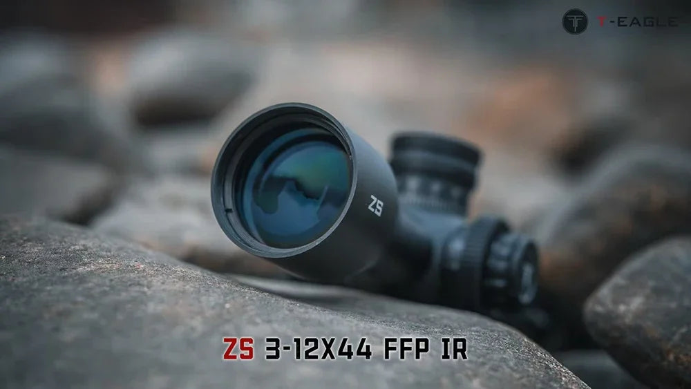 T-EAGLE ZS 3-12x44 FFP IR Rifle Scope Spotting Tactical Riflescope Strong Shockproof Air Gun Sight Hunting Optic Airsoft lunete