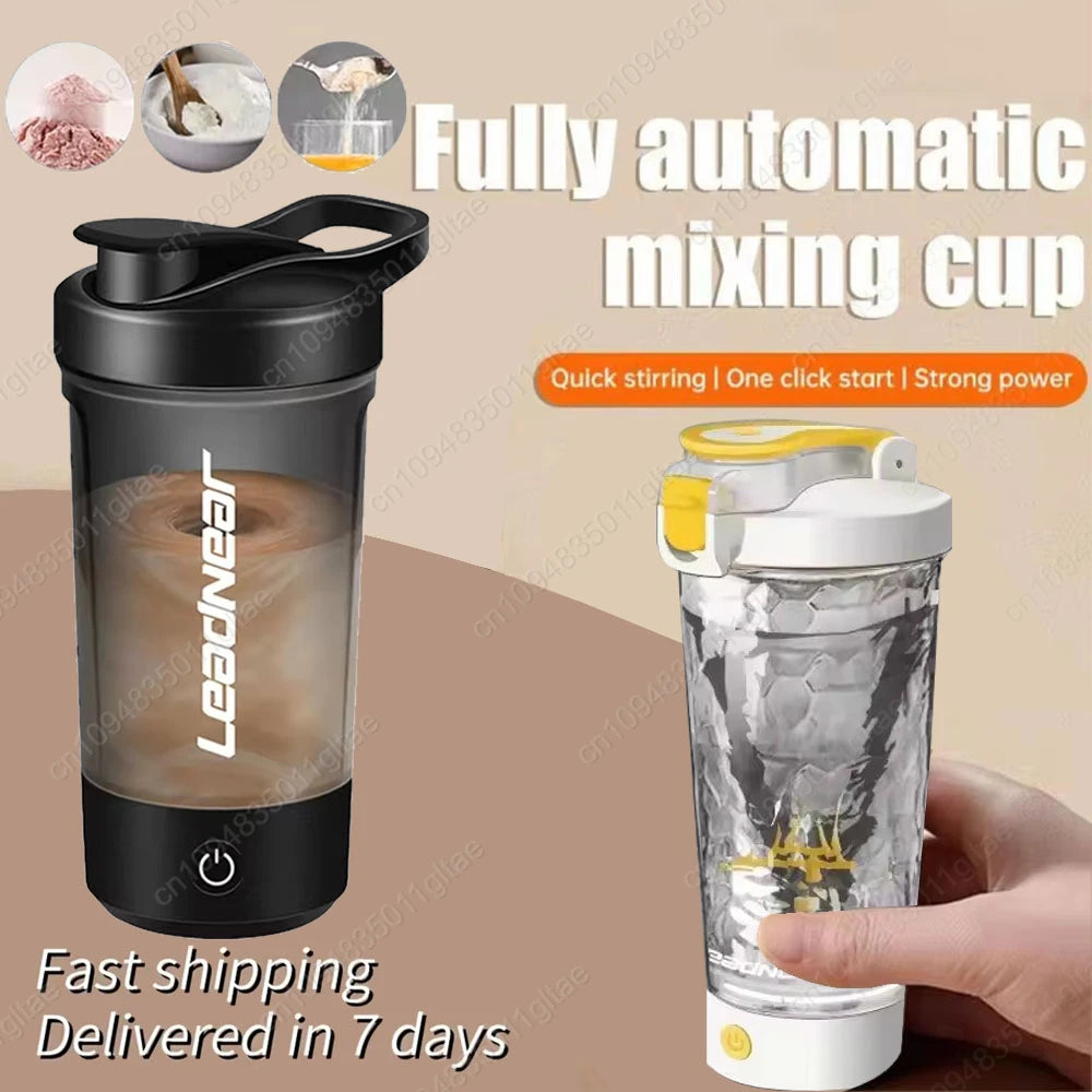 New Women Men Self-Stirring Shaker Cup Bottles Gym Sports Protein Shakes Mixing Cups Outdoor Drinkware Automatic Stirring Cup