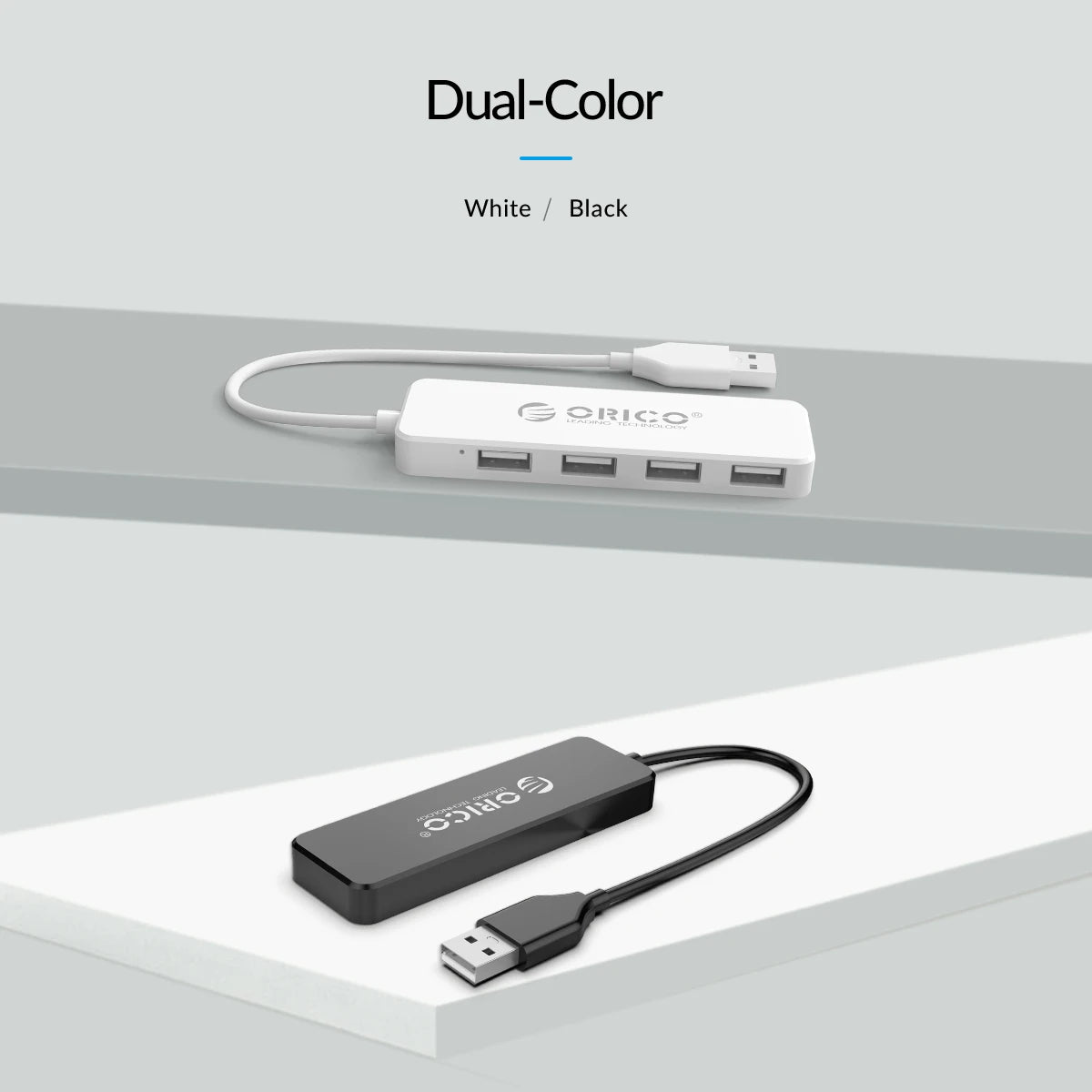 ORICO Mini USB HUB Multi 4 Port High Speed USB 3.0 2.0 Splitter Portable OTG Adapter For Computer Laptops Tablet PC Accessories