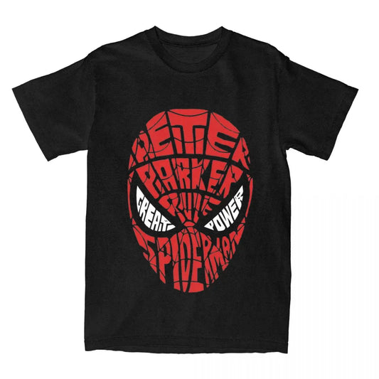 Men Women Superhero Spider Man Shirt Merch 100% Cotton T-shirt Clothing Novelty Tee Shirt Summer
