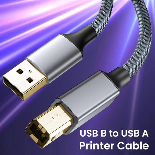 Type C to USB B 3.0 Data Cable USB C Male to USB B Male Adapte Cable For Docking Station External Hard Drivers Scanner Printer