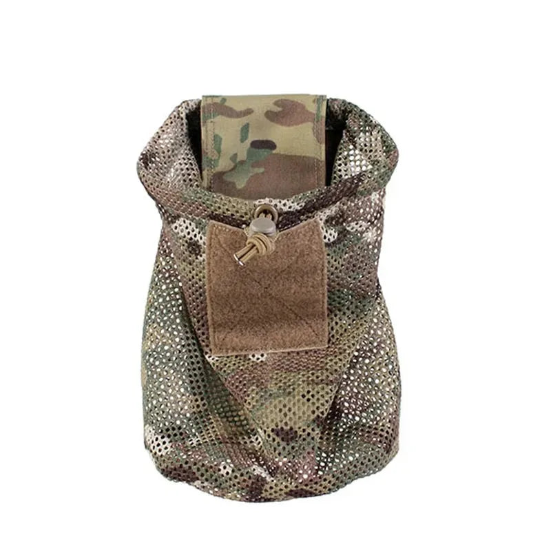New Roll-Up Mag Mesh Dump Pouch Magazine Mini Foldable Net Pocket EDC Tactical Outdoor Sport Hunting Bags 500D