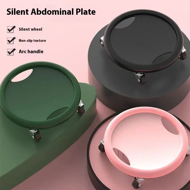 Abdominal Wheel Roller Abs Trainer Home Fitness Equipment Accessories Abdominal Waist Exerciser Bodybuilding Mute Sliding Plate