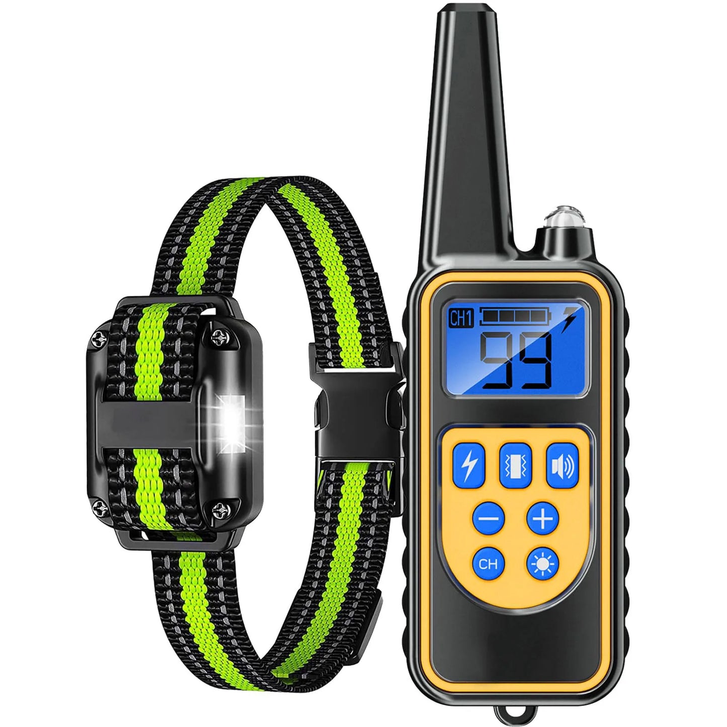 Electric Pet Dog Training Collar Shock Training Collar Electronic Remote Control Waterproof Rechargeable
