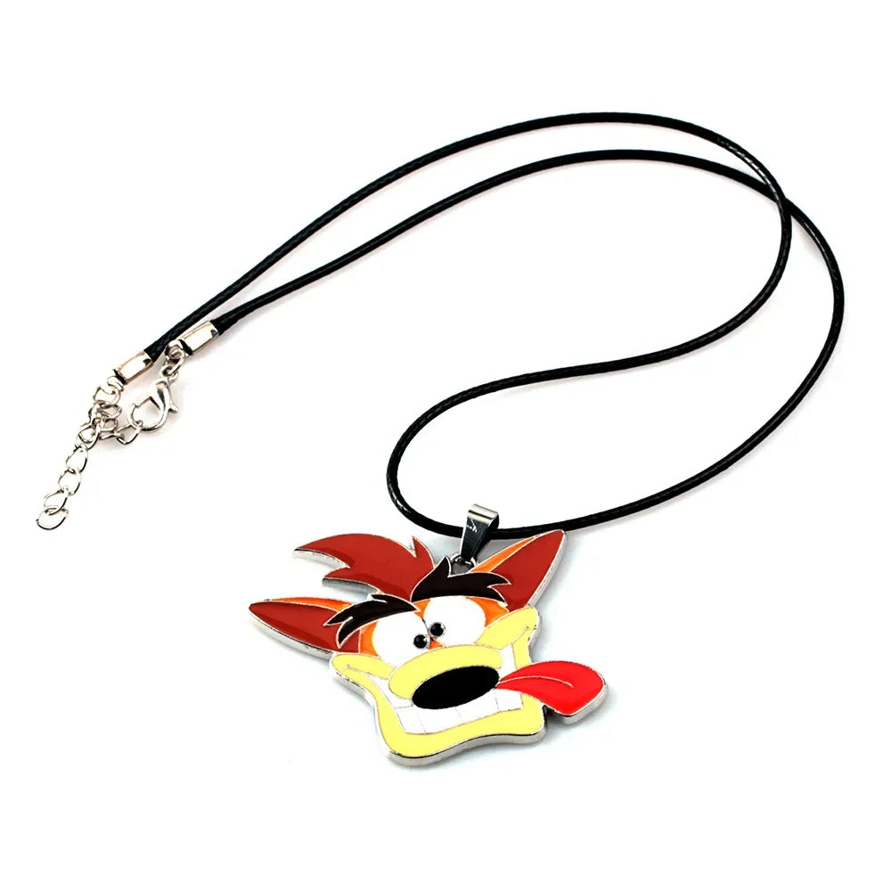 Crash Bandicoot Enamel Keychain for Men Women Cartoon Animal Metal Key Ring Holder Fans Car Bag Decor Jewelry Accessories Gift