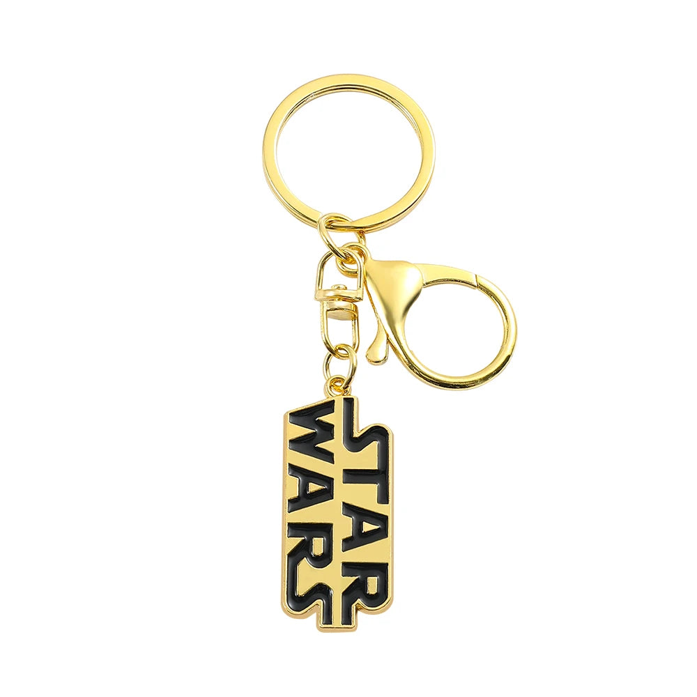 Star War Imperial Stormtrooper Keychains Yoda Anime Enamel Pendant Keyrings Robot C-3PO Metal Keyholder for Men Car Key Jewelry