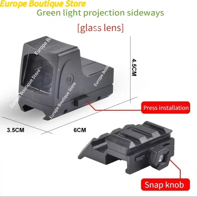 Tactical HD Sight Reflex Scope Adjustable Aiming Optical Riflescope Fit 20mm Rail Airsoft