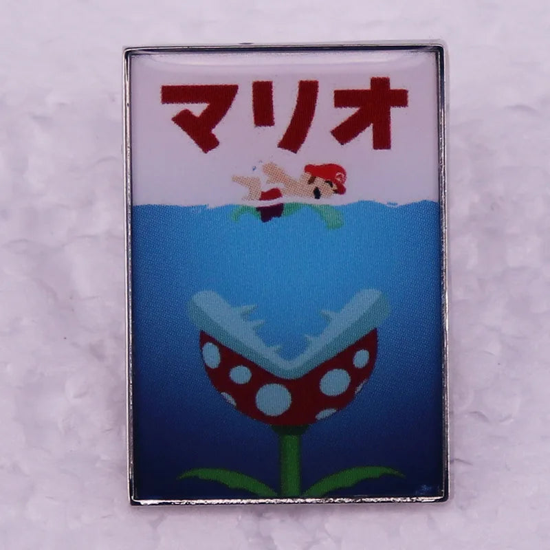 Keep a Positive Mindset pins Rainbow Shark Brooch Horror Movie-Inspired Badge Clothing Bags Jewelry Accessories Gifts for Friend