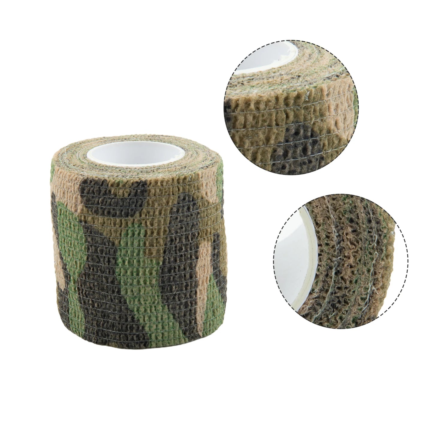 Hand Tool Camo Form Reusable Self Cling Camo Hunting Rifle Provide Insulation Fabric Tape Wrap Polyester Camouflage Equipment
