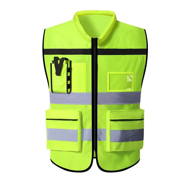 Safety Vest Construction Clothes High Visibility Vest Working Clothes Sports Outdoor Safety Clothing