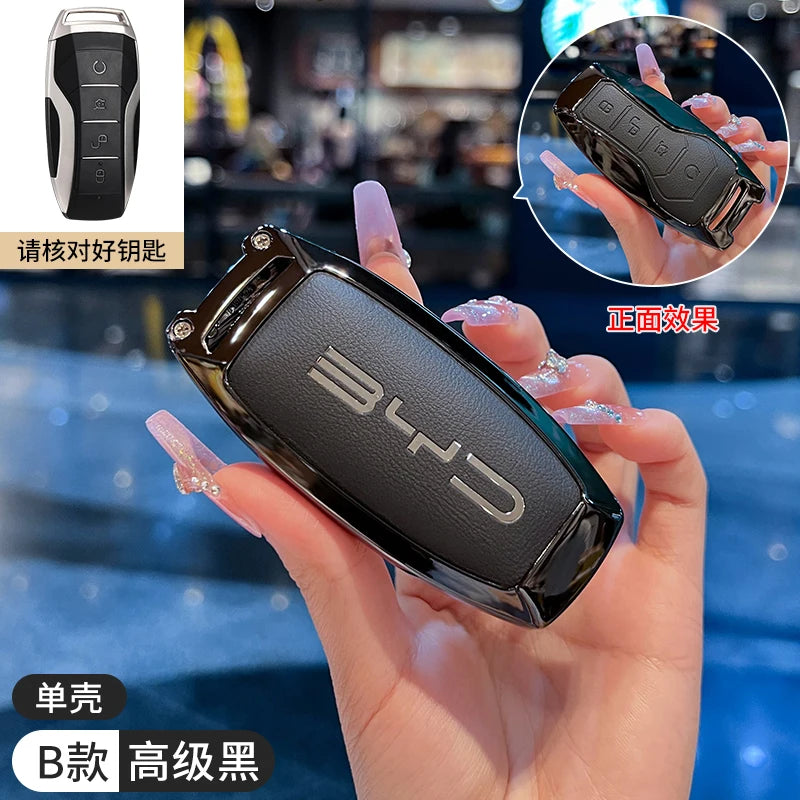 Car Accessories Key Case Holder Cover Buckle For BYD Atto 3 Han EV Dolphin Durable Second Song Pro Tang Dm QIn PLUS MAX Yuan