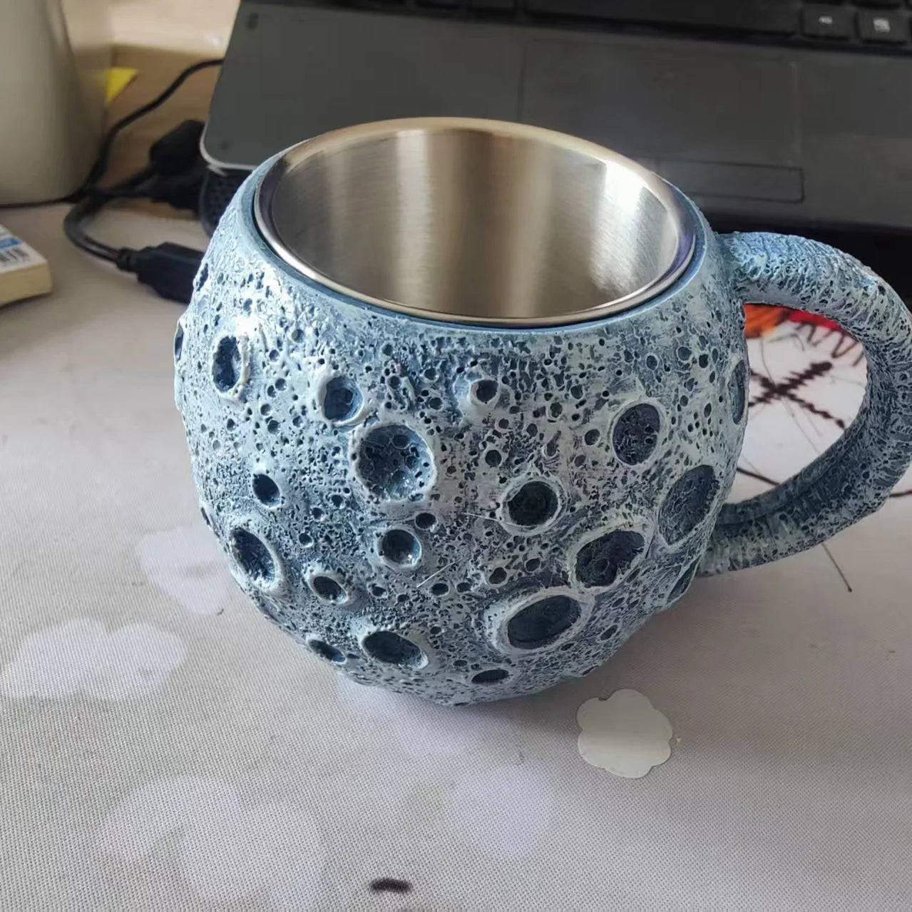 Planetary Mug Collection Cosmic Resin Cups Earth Moon Saturn Sun Shaped Coffee Mug Gift for Amateur Astronomer