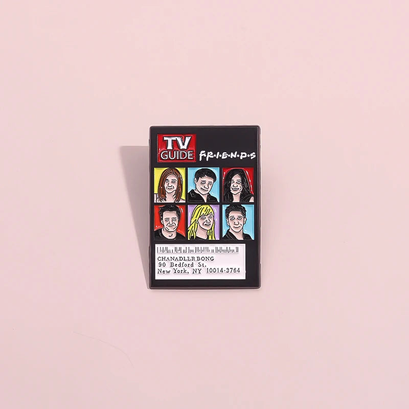 TV Show Friends Collection Enamel Pins Custom Sitcoms Character Role Brooch Backpack Lapel Badge Jewelry Accessory Gift for Fans