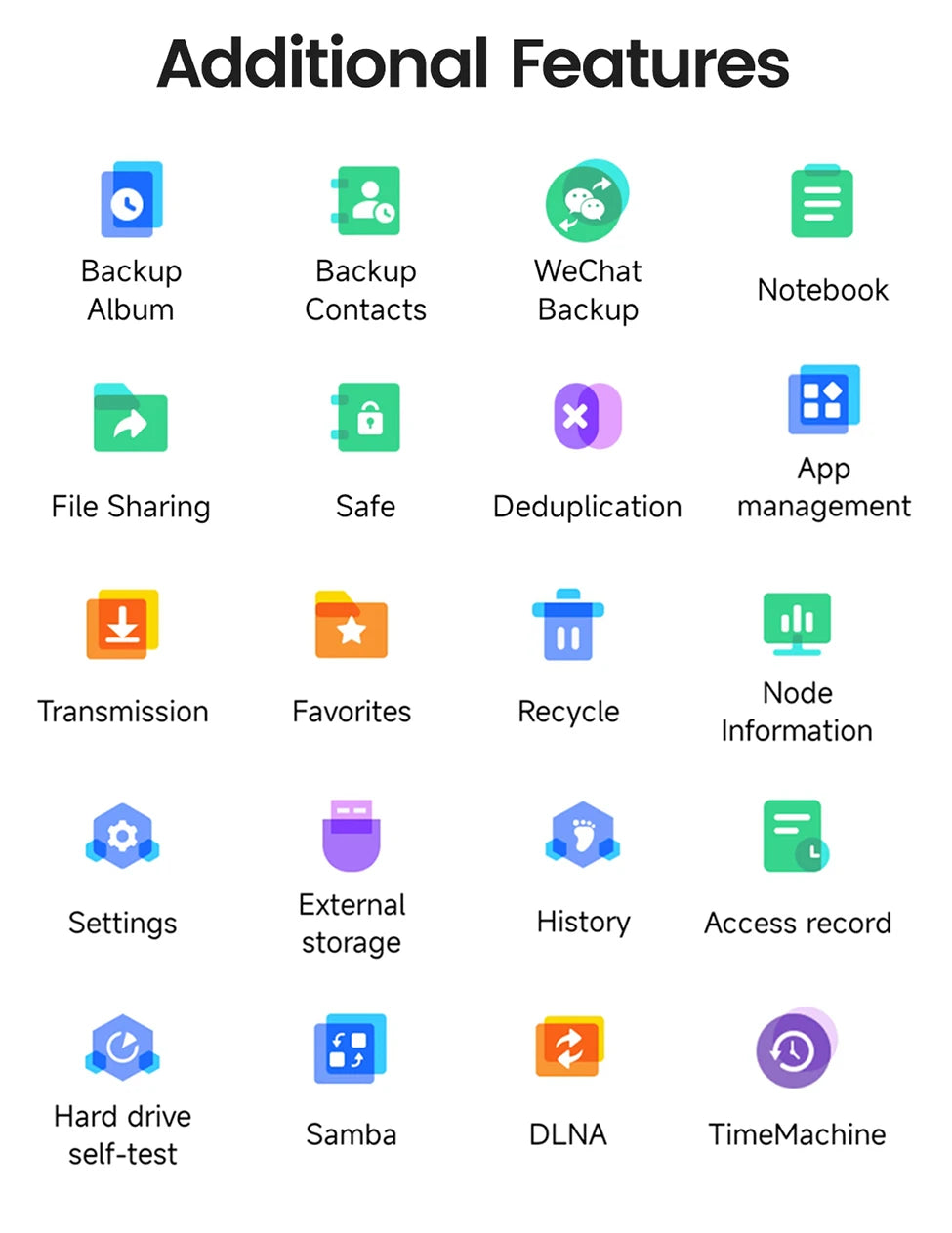 ORICO Private Cloud Nas Network Storage Server Personal Home Automatic Backup 2.5/3.5"SATA HDD Case External Hard Disk Enclosure