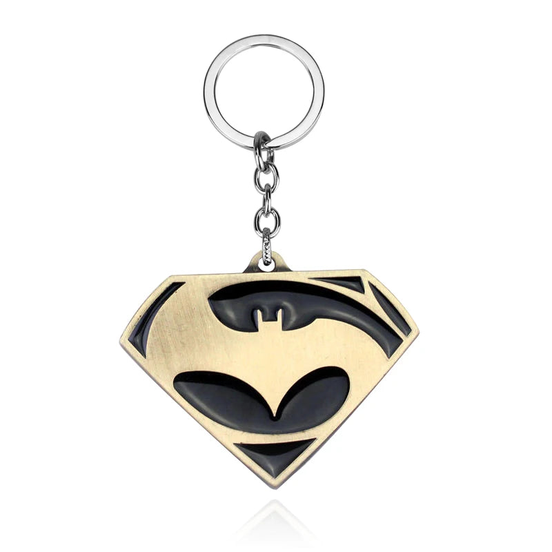 Marvel Superman keychain Cartoon Comics Avengers League Super Hero Backpack Pendant Children's Toys