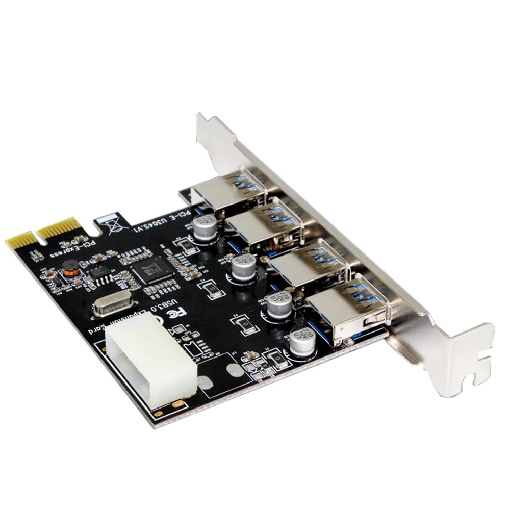 PCI-E To USB 3.0 HUB PCI Express Expansion Card Adapter 4 Port 5 Gbps Speed USB 3 0 PCI E PCIe Express 1x For Desktop