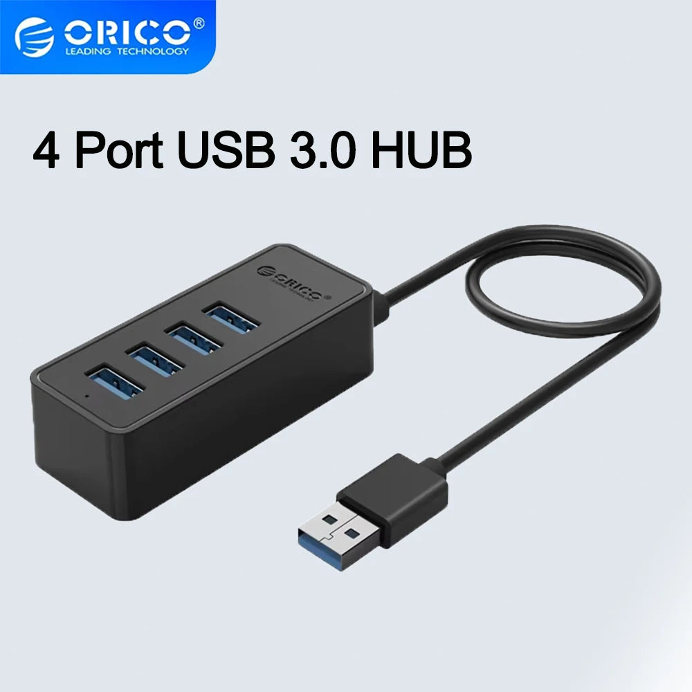 Orico USB 3.0 HUB 5Gbps Dock Station Usb Hub for Mouse Keyboard Compatible with MacBook Pro Air Laptop Desktop PC Splitter