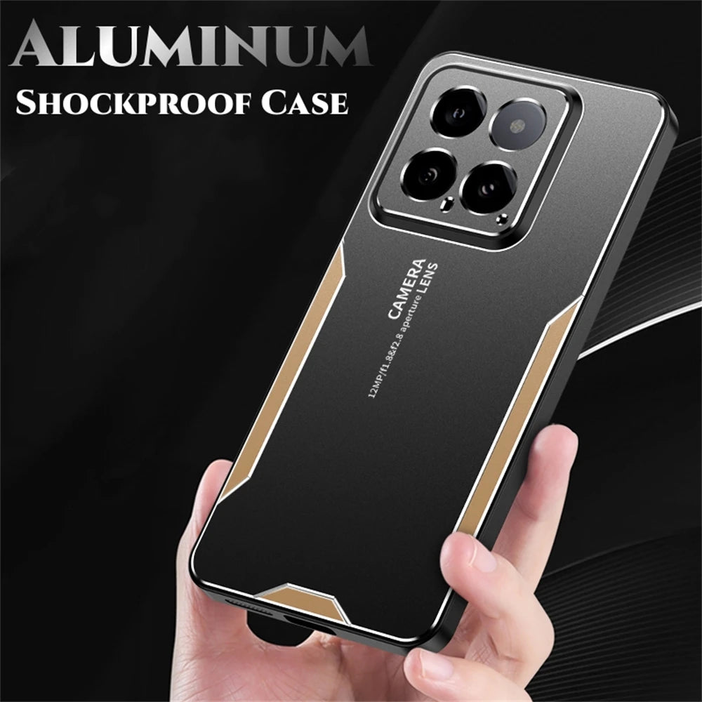 ShockProof Alloy Metal Case For Xiaomi 15T 13T 14T 12T 11T 12X 15 14 13 12 Mi 11i 10T Pro Ultra Silicone Back Cover Shell Cases