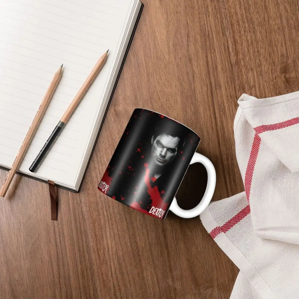 Customized Dexter Morgan Mugs DIY Movie Ceramic Milk Tea Coffee Cup
