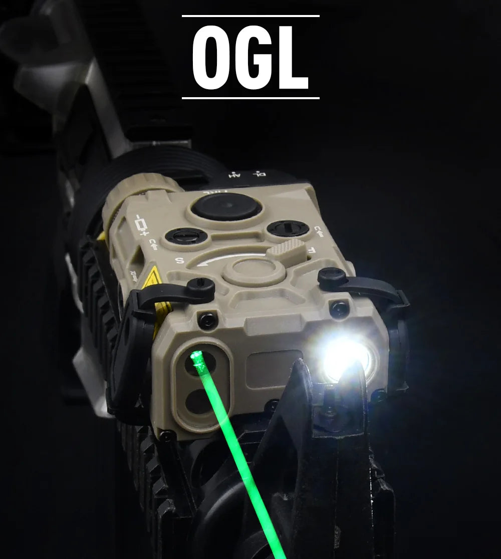 Tactical Nylon Eotec OGL Red Dot Blue Green IR Laser Indicator PEQ 15 OGL White Strobe Flashlight Airsoft Gun Rifle Accessory