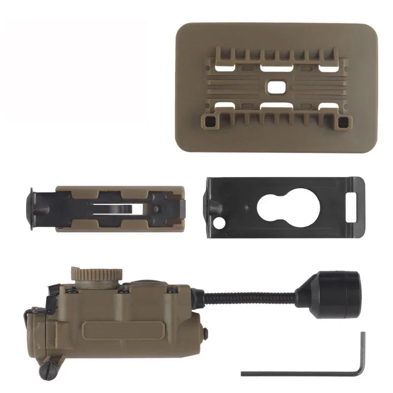 Tactical Helmet Lamp Head Lantern with Multi-color IR Light for Weapon Lights and Emergency Signal Outdoor Hunting Camping