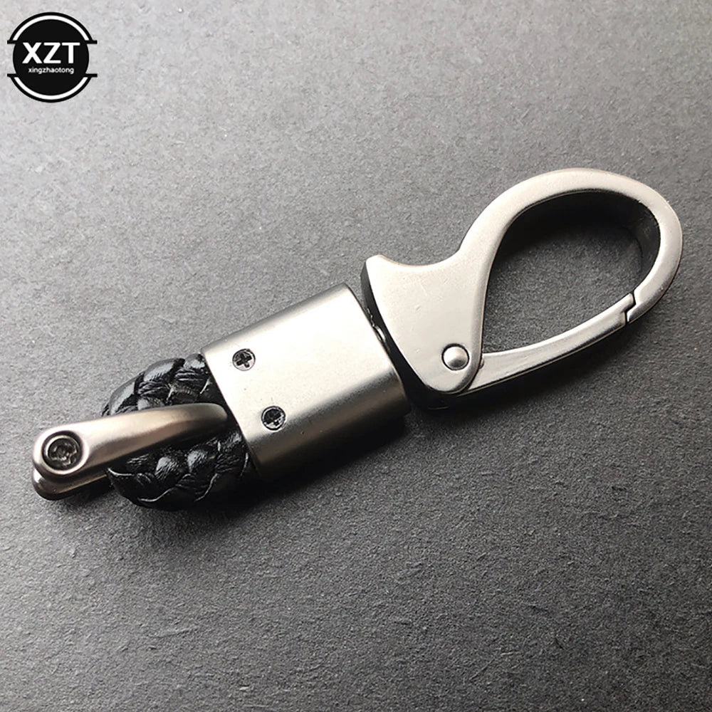 Car Key Holder Key Rings Key Chain Hand Woven Horseshoe Buckle Keychain Car Keyring Gift for Mercedes Keychain Accessories