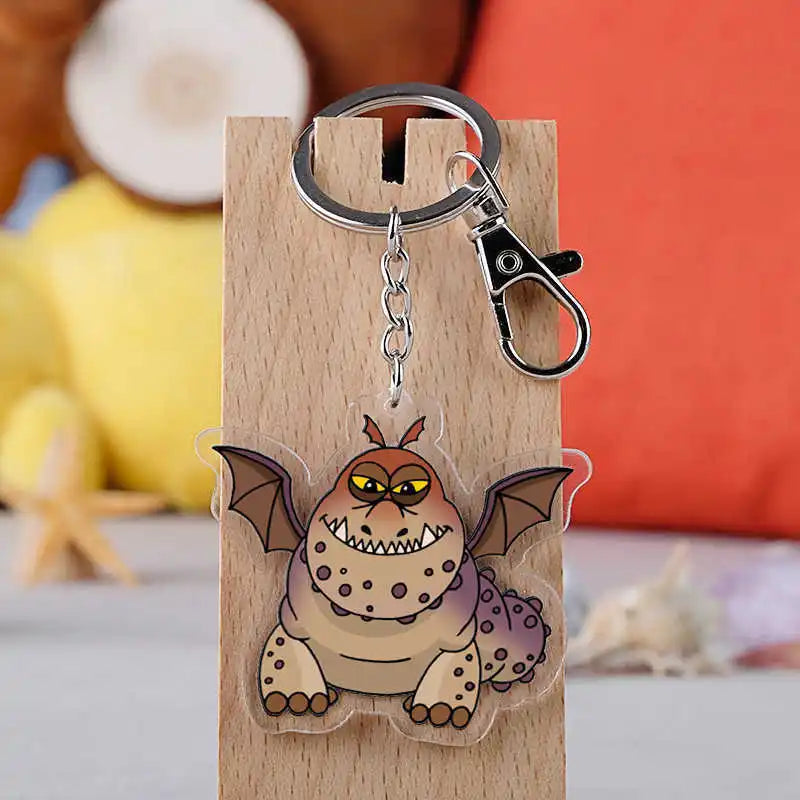 Creative keychain dragon Cute Cartoon Couple DIY Buckle Pendant with Male and Female Ring Ins Personalized