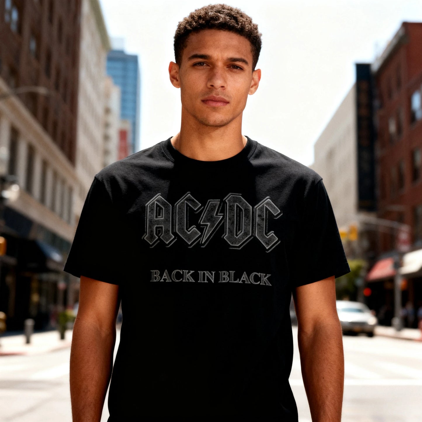 Classic AC Print T-shirt DC Women Hip Tshirt Short Sleeve Men T Shirt Streetwear Top Tee for Fans Gift Women Clothing