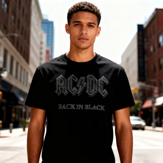 Classic AC Print T-shirt DC Women Hip Tshirt Short Sleeve Men T Shirt Streetwear Top Tee for Fans Gift Women Clothing