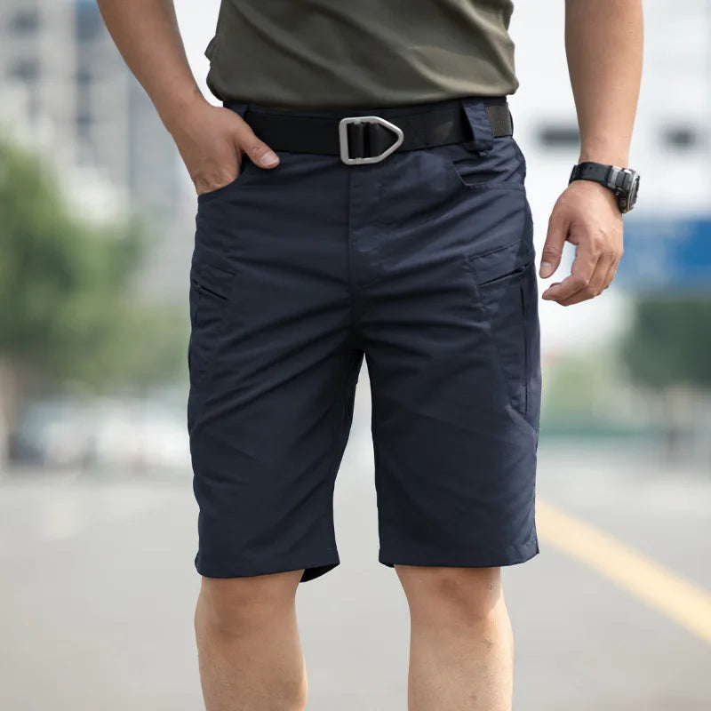 Tactical Work Shorts for Men Outdoor Casual Military Combat Hiking Cargo Shorts with Multi-Pocket Quick Dry Fishing Cargo Shorts