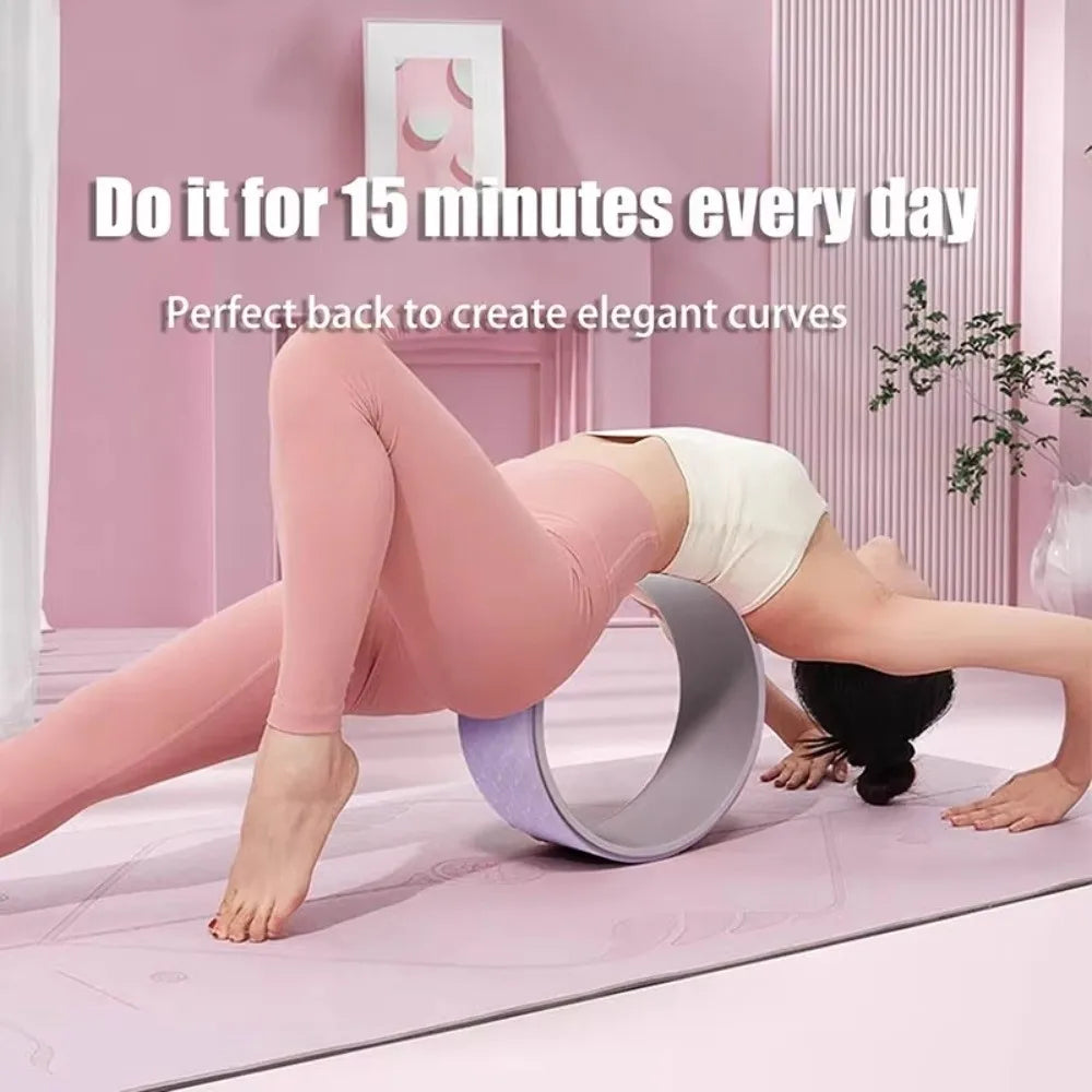 Muscle Massage Yoga Wheel Back Training Multi-Functional Back Training Roller Waist Training Training Tool Fitness Circle