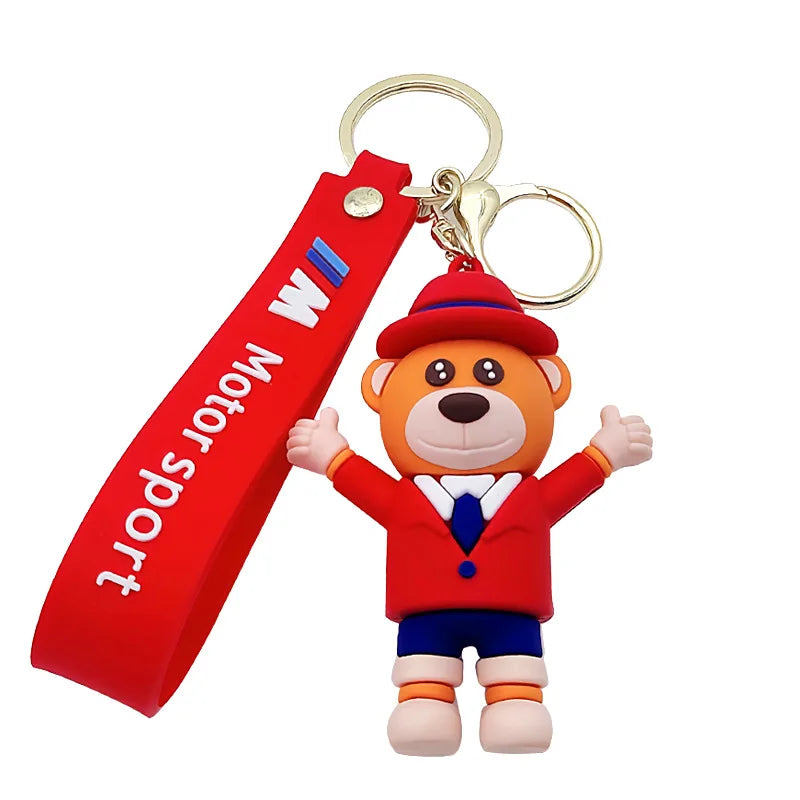 Cartoon Animal  PVC keychain   Doll Pendant Bear Bag car  Accessories