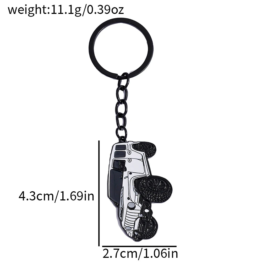 1/2pcs，Keychain with Car Styling, Combining Off-Road Style and Metallic Texture
