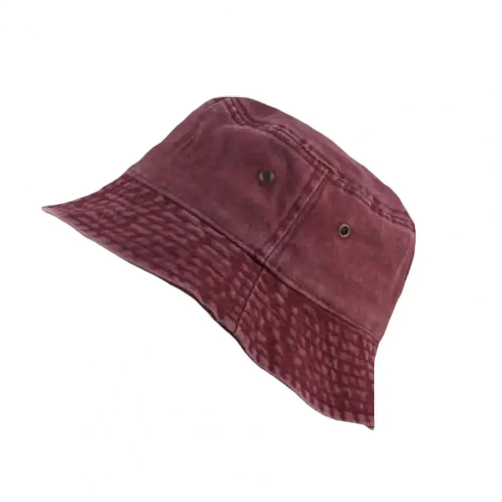 Casual Men Women Hip Hop Fisherman Hat Fishing Cap Washed Denim Fisherman Hat Folding Hip Hop Fisherman Hat for Autumn