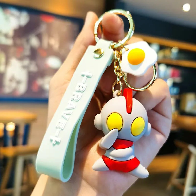 PVC  Keychain Cartoon Anime Cosplay Accessory Gift for Bag Decor