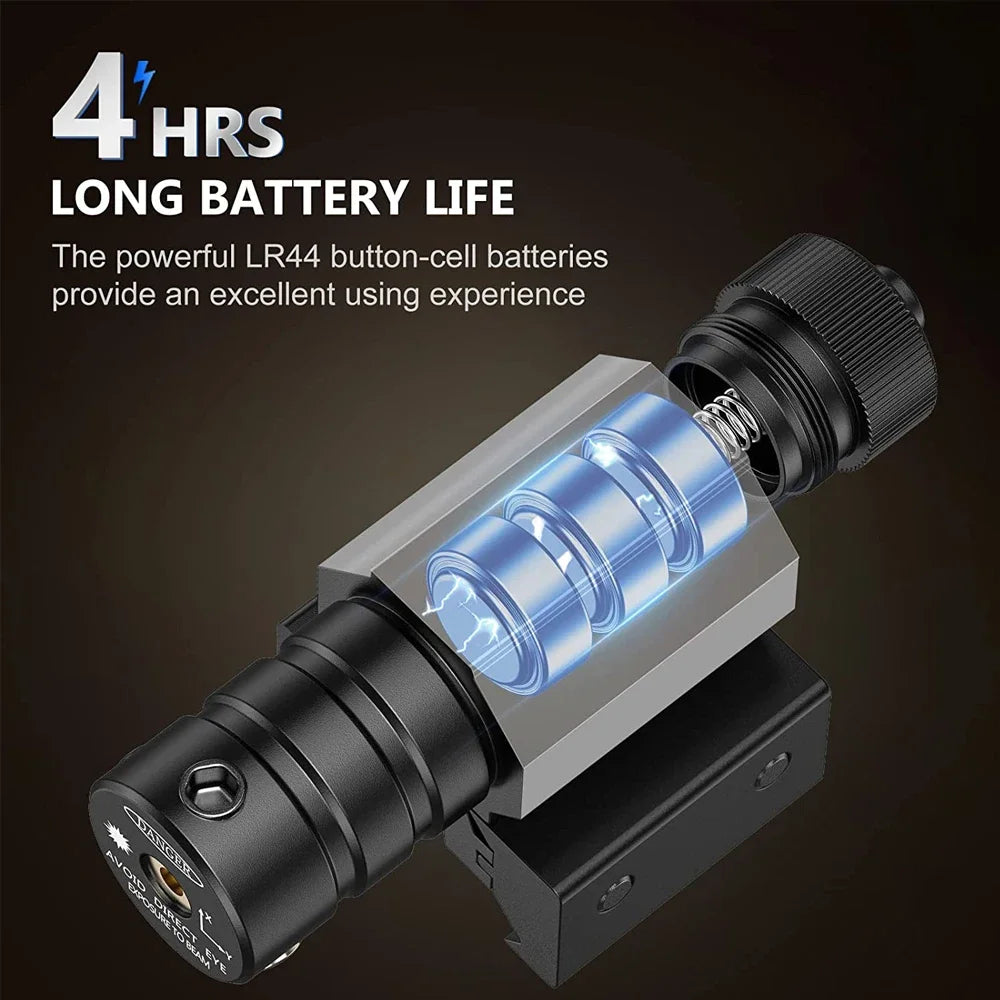 Tactical Red Dot Laser Sight Adjustable Laser Sight with Picatinny Rail Mount for Pistol Handgun Rifle Gun Hunting Accessary